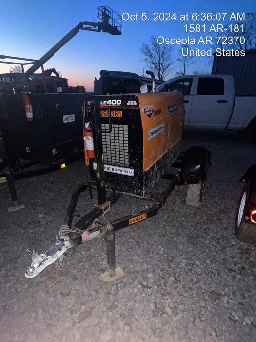 2022 Lincoln Electric LE400 Kubota V1505, Trlr, Cable Rack, Light Kit, ES Decals, T3