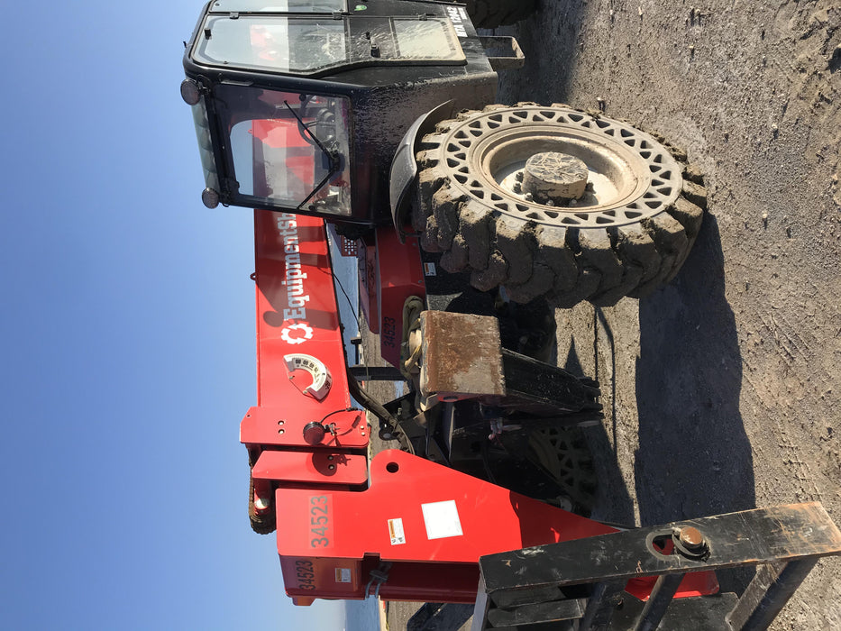2019 Manitou MTA12042 Cab/Heat/Air, 120 HP, Solid Tires, Work Lights, Lift Hook, Auxiliary Hydraulics 66" Carriage and 60" Forks