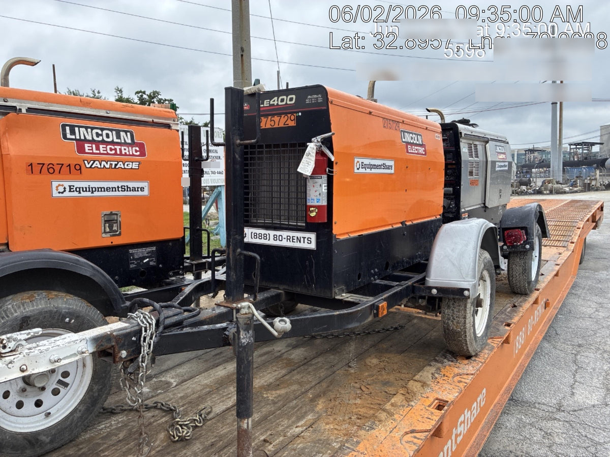 2022 Lincoln Electric LE400 Kubota V1505, Trlr, Cable Rack, Light Kit, ES Decals, T3