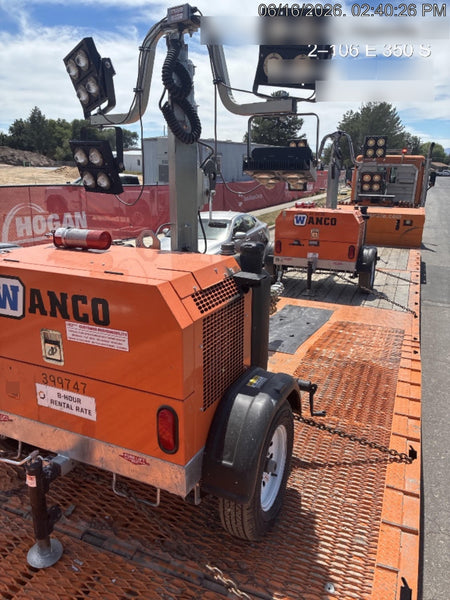 2024 Wanco WLTT-4MM4K Diesel, Deep Sea Controller, Shore Power Plug, Auto Start, (4) 350W LED Floodlights, 4kW Generator, 60 Gal Fuel Tank, 2" Ball, T3