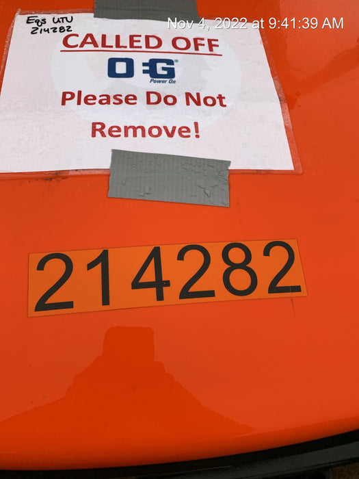 2022 Kubota RTV-X1140W-H Plastic Canopy, Windshield Acrylic Clear, LED Strobe Light, Wire Harness Kit, Back up Alarm