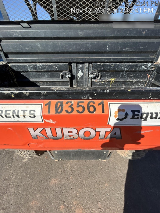 2020 Kubota RTV-X1140W-H 4WD utility cart -LED strobe -Windshield tempered glass -Plastic canopy -Wire harness kit -Backup alarm