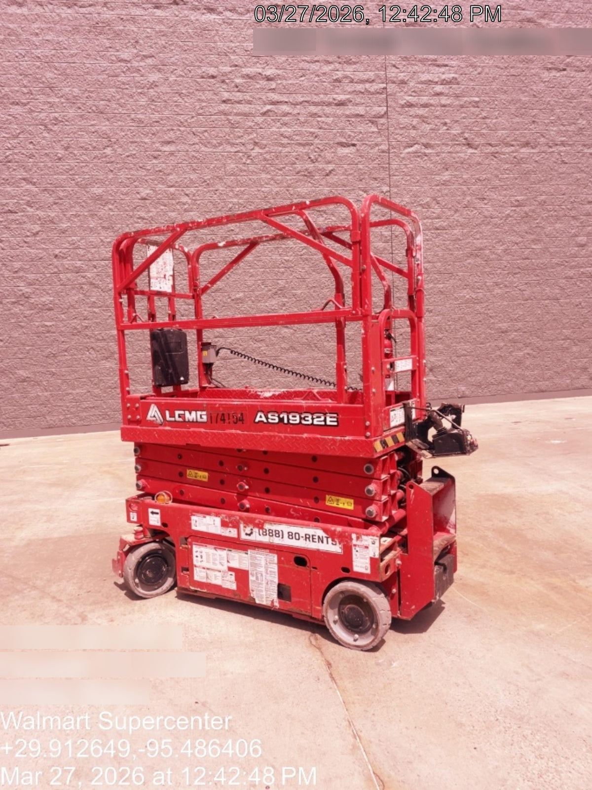 2021 Lgmg AS1932E Electric Drive, Solid Non Marking Tires, Dual Beacons