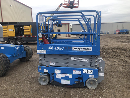 2019 Genie GS-1930 Fixed Rails with Chain Entry