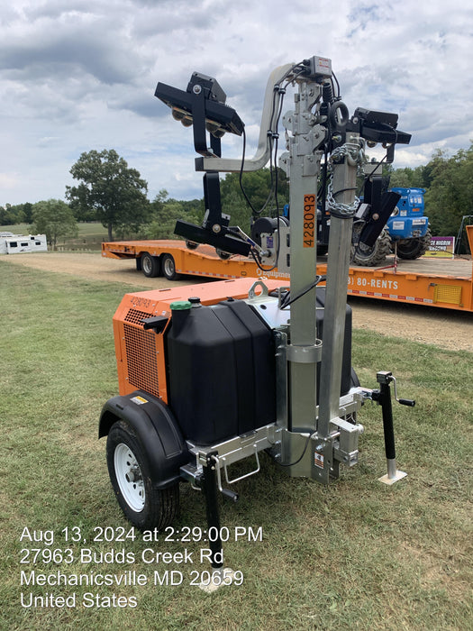 2024 Wanco WLTT-4MM4K Diesel, Deep Sea Controller, Shore Power Plug, Auto Start, (4) 350W LED Floodlights, 4kW Generator, 60 Gal Fuel Tank, 2" Ball, T3