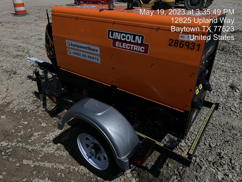 2022 Lincoln Electric LE400 Kubota V1505, Trlr, Cable Rack, Light Kit, ES Decals, T3