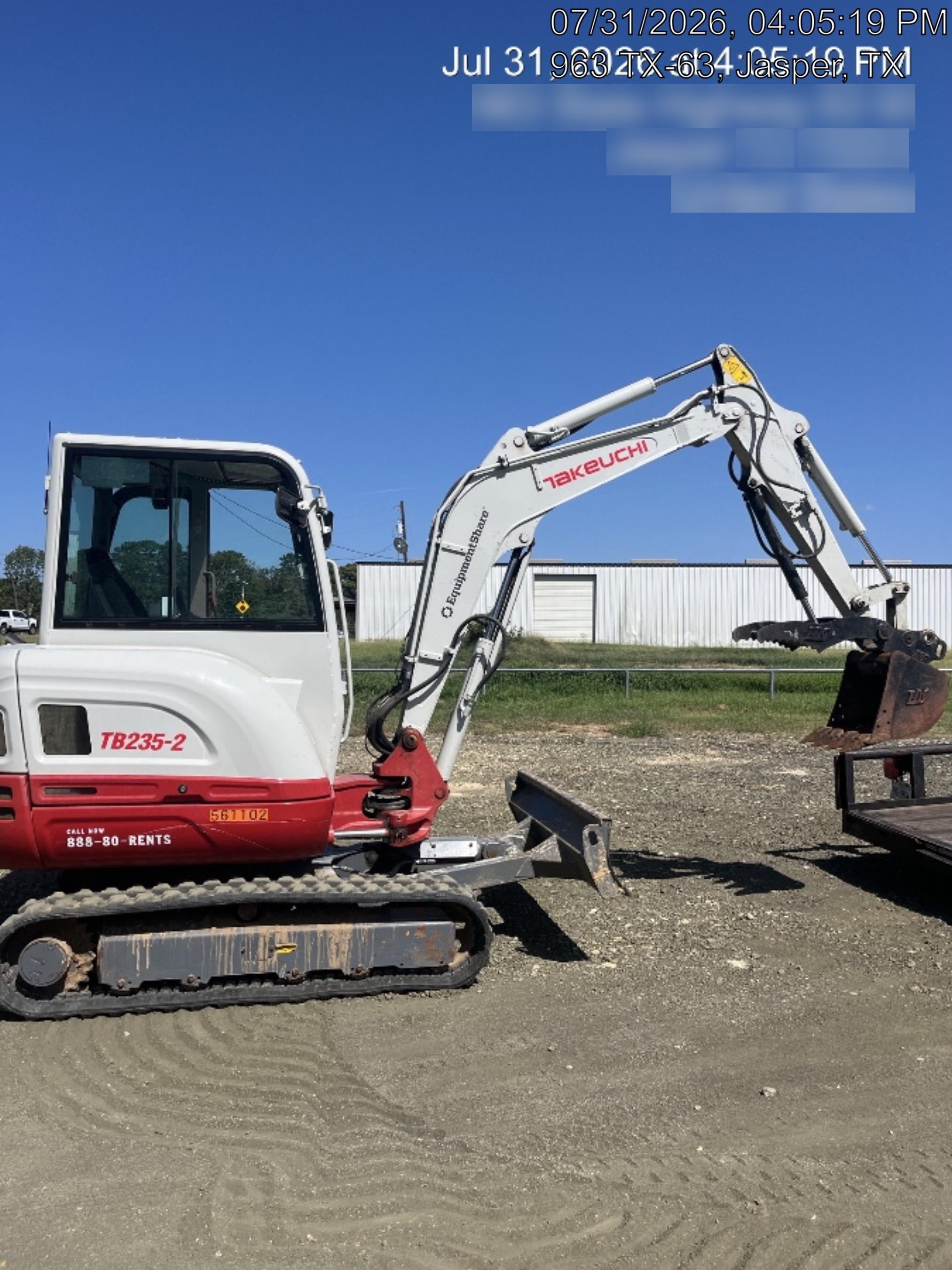 2025 TAKEUCHI TB235-2CR