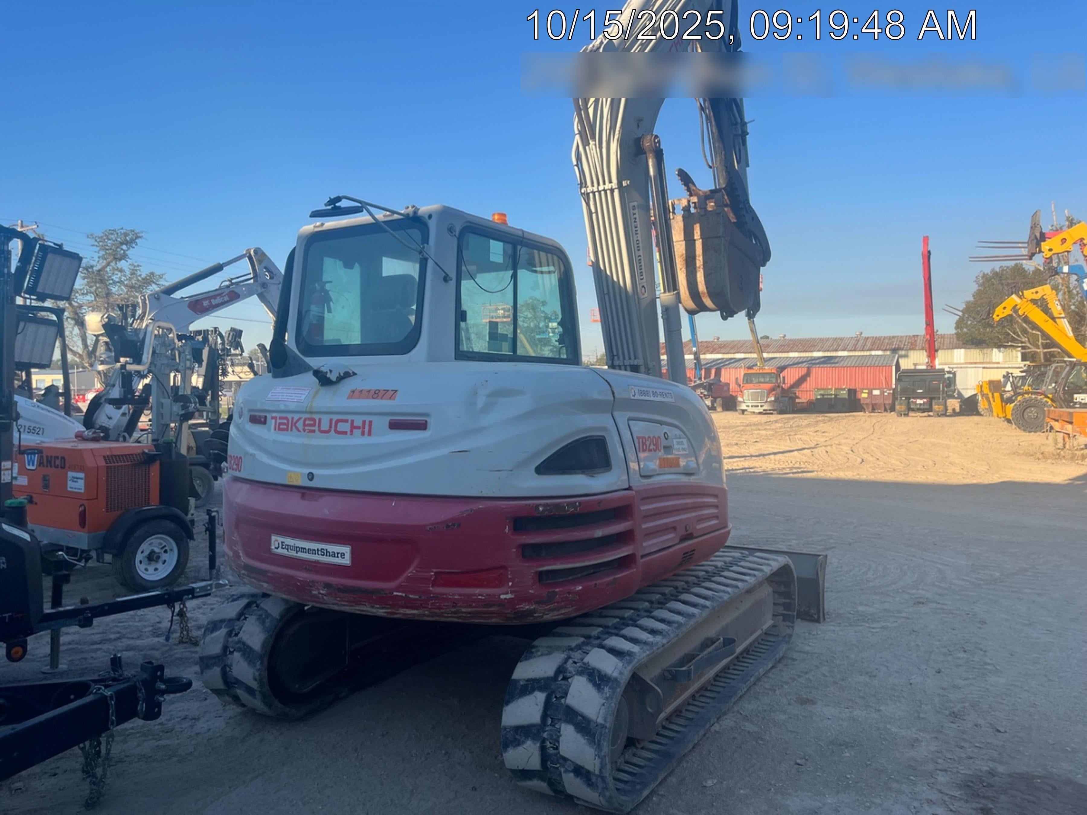 2020 Takeuchi TB290C Cab/Heat/Air, Rubber Tracks, Manual TAG QC