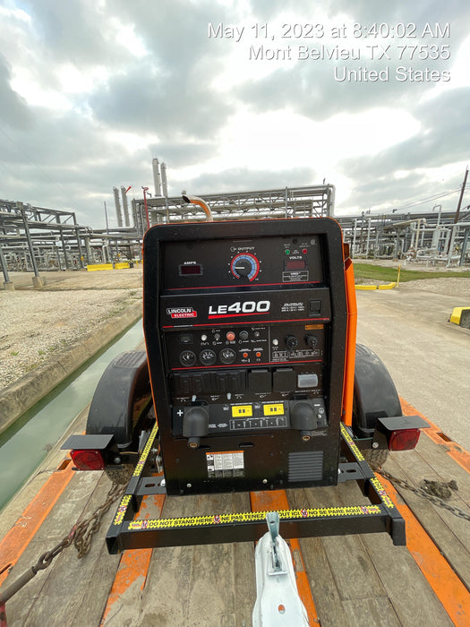 2022 Lincoln Electric LE400 Kubota V1505, Trlr, Cable Rack, Light Kit, ES Decals, T3