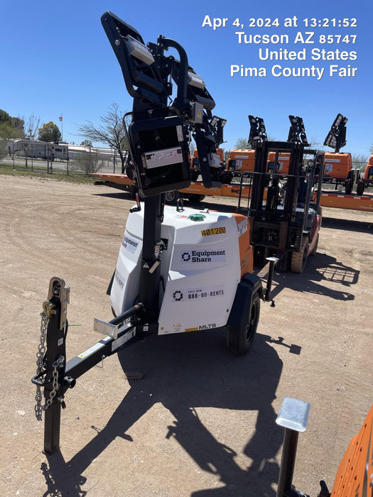 2024 Generac MLT2 Diesel, Flex Switch 120V Input, Powerzone Controller, 
(4) 320W LED Lights, 4kW Generator, 39.9 Gal Fuel Tank, 2" Ball, T3