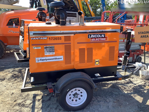 2021 Lincoln Electric Vantage 549X Ready Pak 3, ORANGE (includes trailer, cable rack, fender light kit)