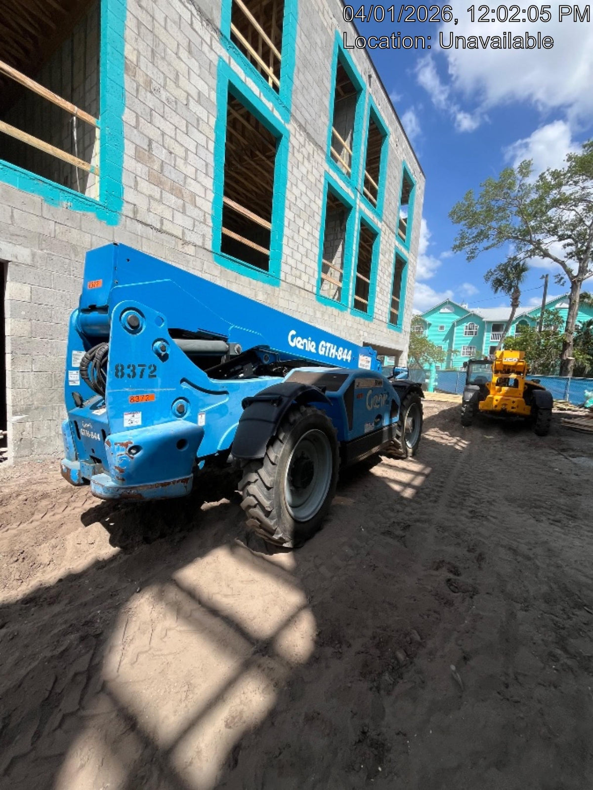 2018 Genie GTH-844 Genie GTH-844D w/Open ROPS, FF Tires, Work Light/Beacon, 60" Carriage and Forks