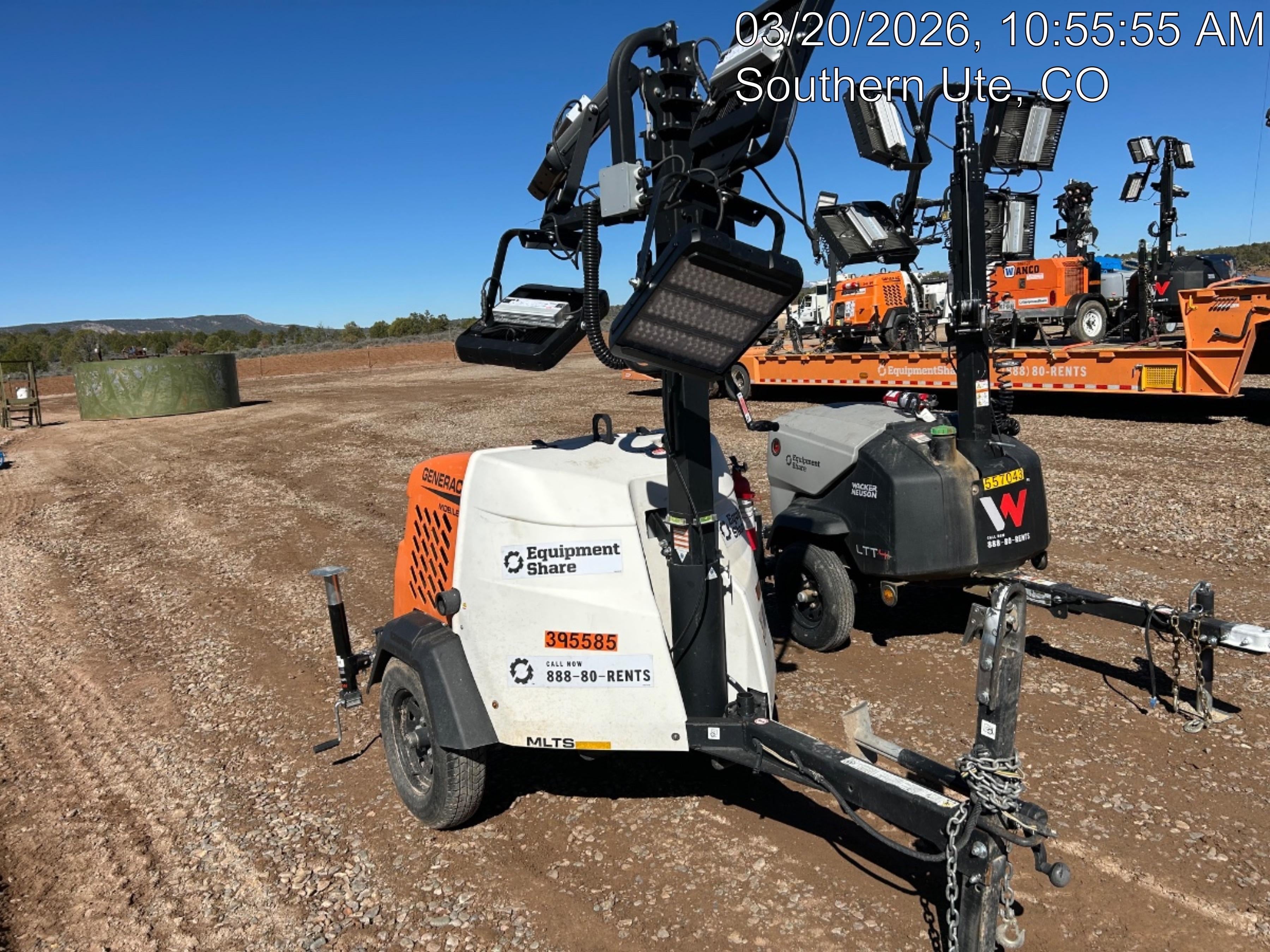 2024 Generac MLT2 Diesel, Flex Switch 120V Input, Powerzone Controller, 
(4) 320W LED Lights, 4kW Generator, 39.9 Gal Fuel Tank, 2" Ball, T3