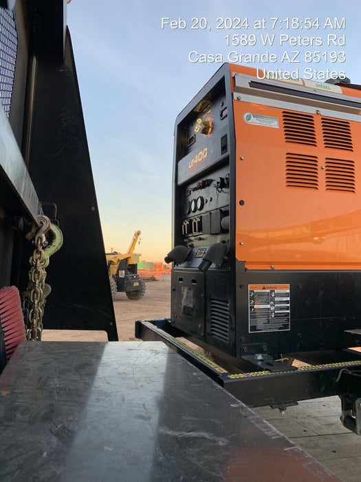 2022 Lincoln Electric LE400 Kubota V1505, Trlr, Cable Rack, Light Kit, ES Decals, T3