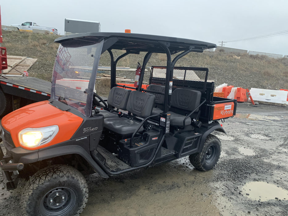 2020 Kubota RTV-X1140W-H Canopy, 4-Seater, Diesel, Windshield Acrylic Clear, Strobe Light, Backup Alarm