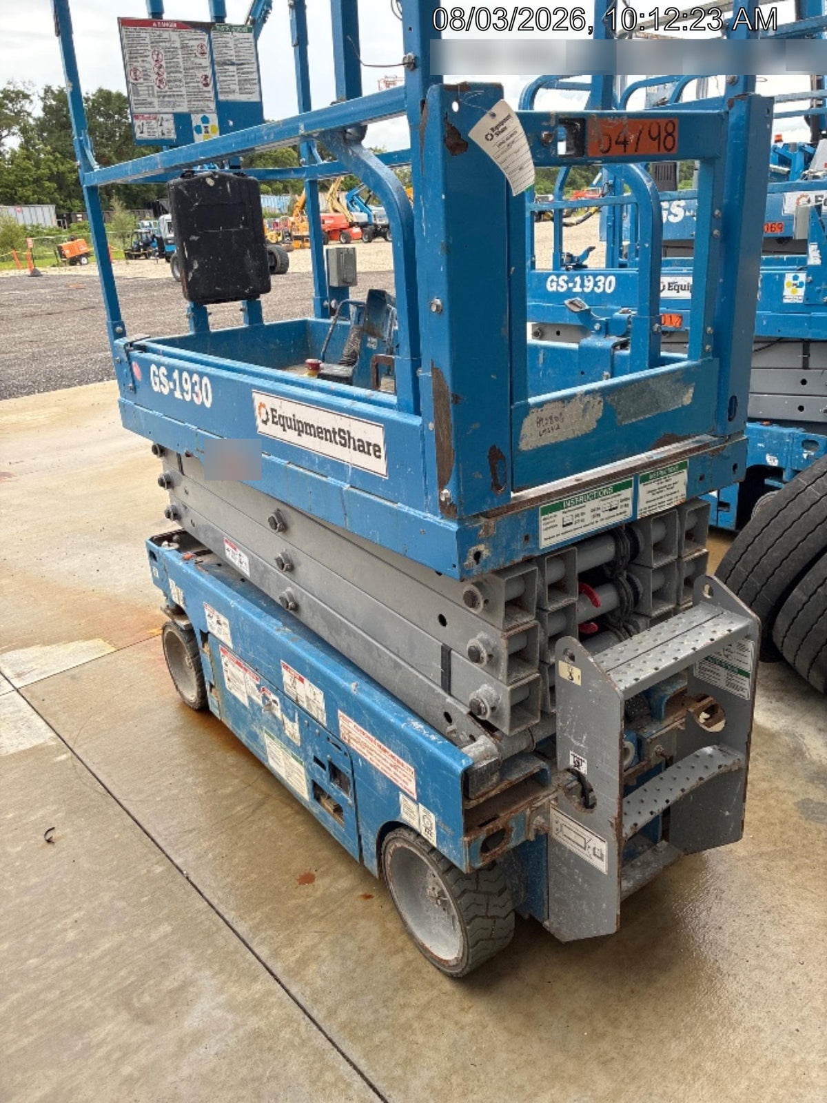 2020 Genie GS-1930 Solid Non Marking Tires, Beacon, Folding rails with half height swing gate