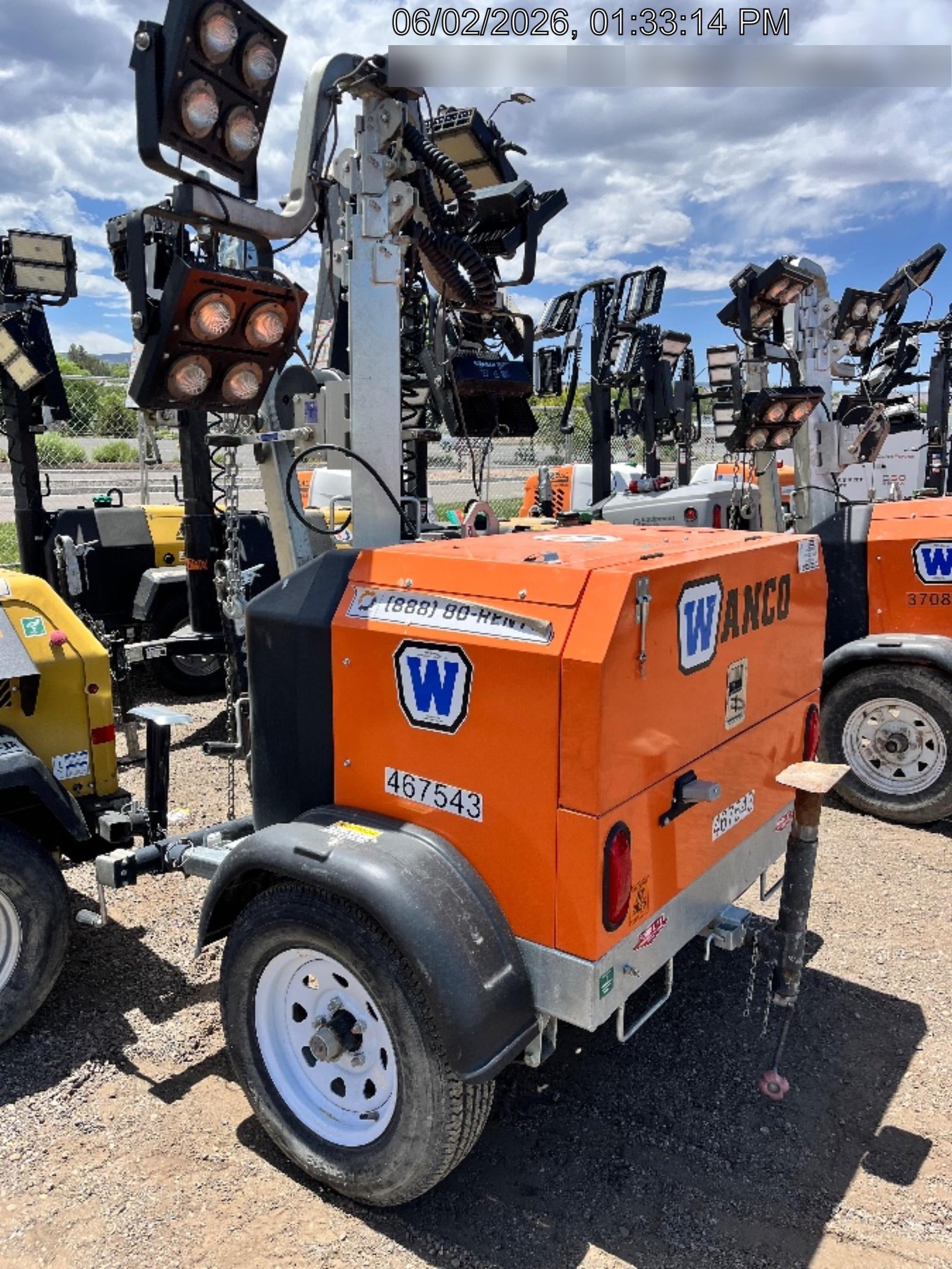 2024 Wanco WLTT-4MM4K Diesel, Deep Sea Controller, Shore Power Plug, Auto Start, (4) 350W LED Floodlights, 4kW Generator, 60 Gal Fuel Tank, 2" Ball, T3