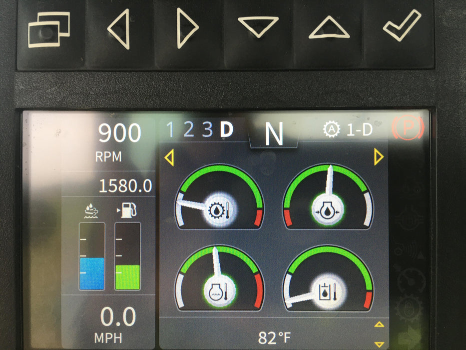 2019 John Deere 524L Cab/Heat/AIR, 3rd Function Hydraulics, Hydraulic JRB QC 2.75 Yd. Bucket, 60" Carriage/72" Forks