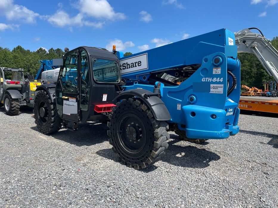 2020 Genie GTH-844 Cab/Heat/Air, Solid Tires, Work Lights, Beacon, Aux Hydraulics, Back up Alarm, Lifting Eye