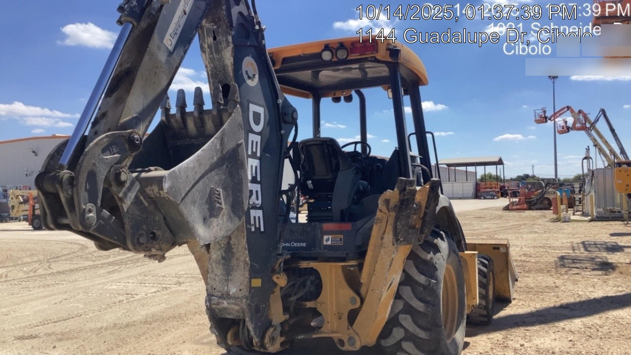 2019 John Deere 310LEP 4WD, Canopy, Standard dipper, ISO Controls, Rear Auxiliary Hydraulics w/Manual QC, Buckets: 12”, 18”, and 24”