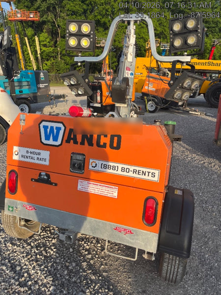 2023 Wanco WLTT-4MM4K Diesel, Deep Sea Controller, Shore Power Plug, Auto Start, (4) 350W LED Floodlights, 4kW Generator, 60 Gal Fuel Tank, 2" Ball, T3