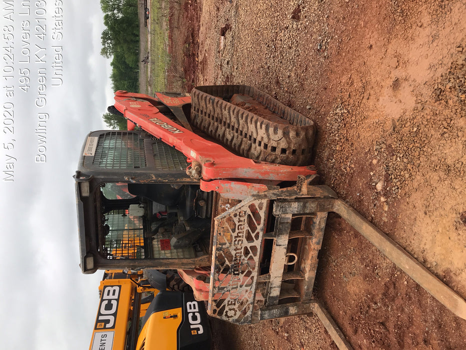2019 Kubota SVL95-2S Cab/Heat/Air, Standard Tracks, Standard Flow, Hydraulic QC 80" HD Tooth Bucket