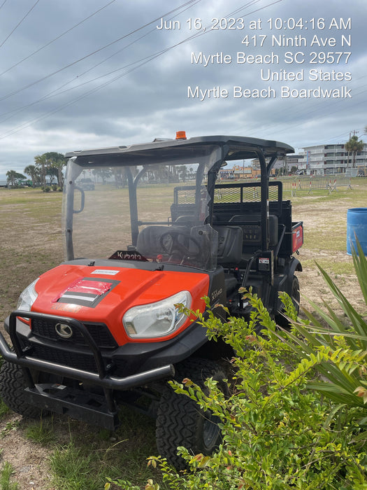 2022 Kubota RTV-X1140W-H Plastic Canopy, Windshield Acrylic Clear, LED Strobe Light, Wire Harness Kit, Back up Alarm