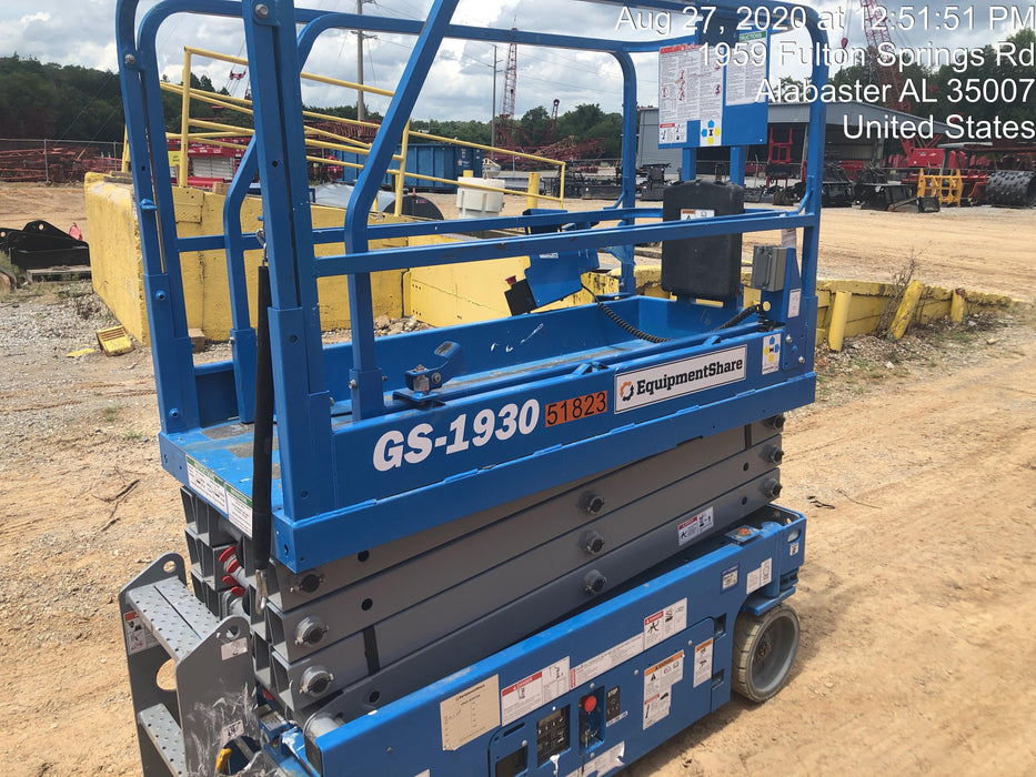 2019 Genie GS-1930 Fixed Rails with Chain Entry