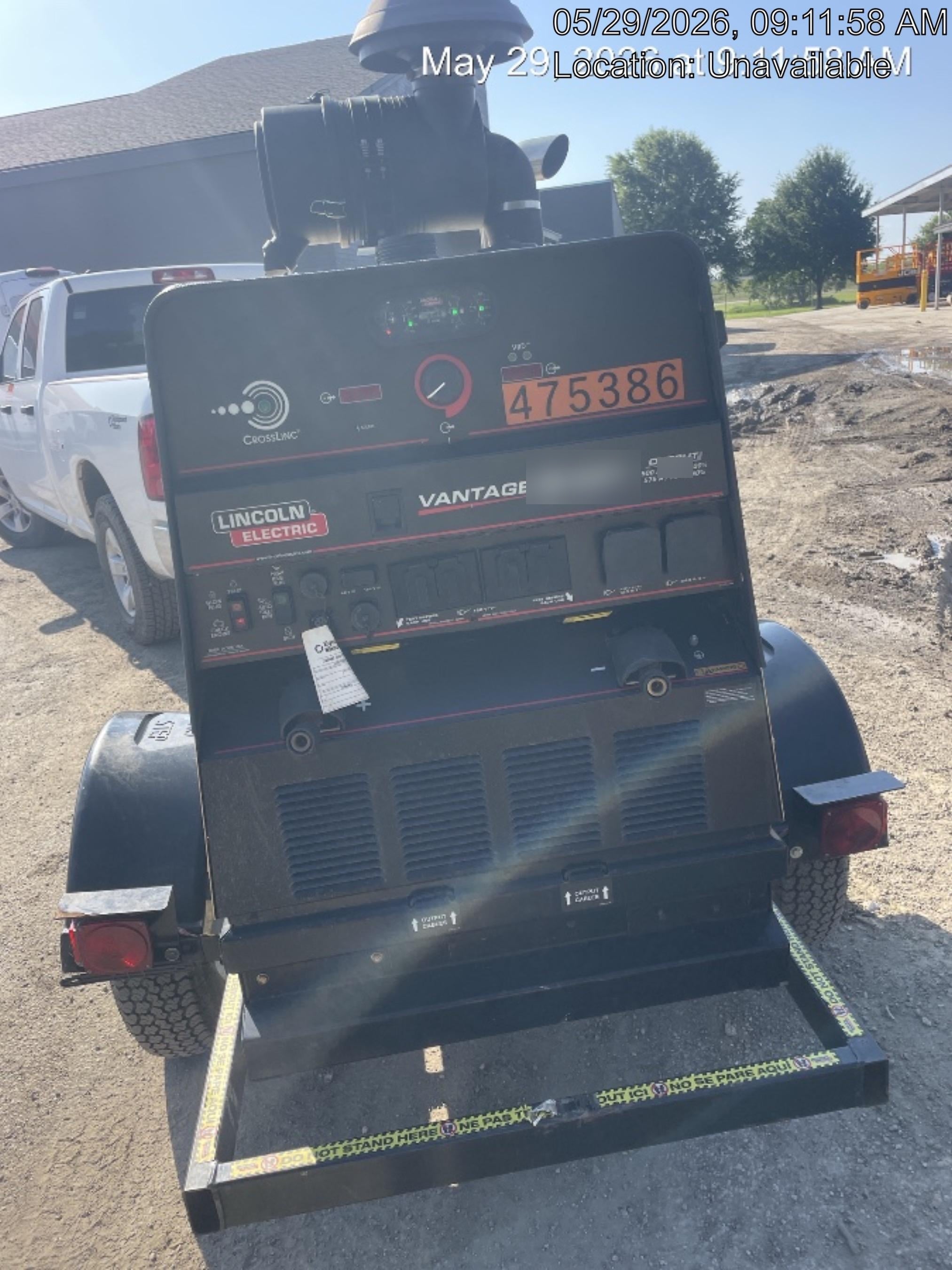 2024 Lincoln Electric Vantage 549X Vantage 549X Ready Pak 3 w/ Telematics & Decals, Stainless (Includes Trailer, Cable Rack, Fender Light Kit), part #K3534-2-RP3MES