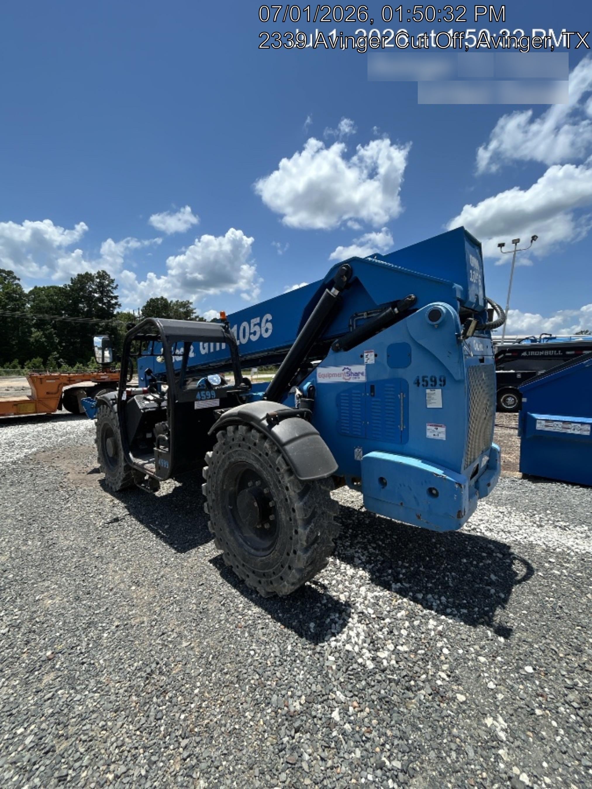 2017 Genie GTH-1056 Genie GTH1056, Solid Tires, 60" carriage, Light Kit, Open ROPS