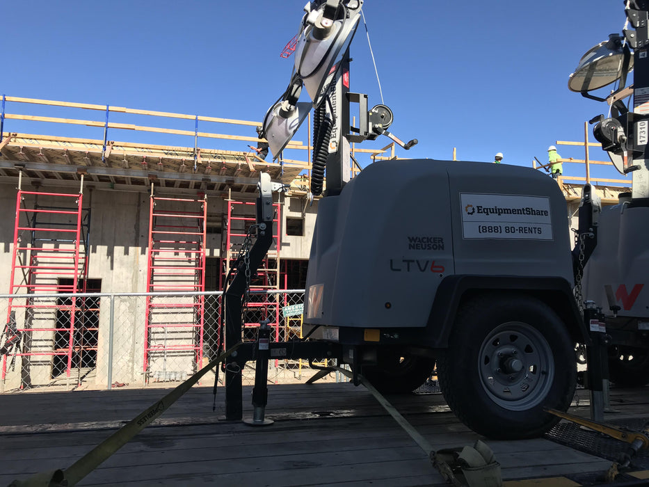 2018 Wacker Neuson LTV6L-MH Wacker Neuson LTV6L Mobile Light Tower w/Fuel Level Sensor Installed