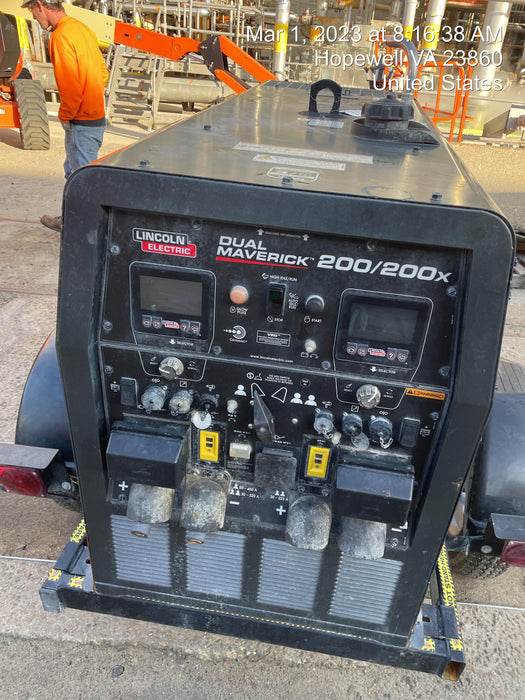 2021 Lincoln Electric Dual Maverick 200/200X Ready Pak 3, Includes Trailer, Cable Rack, Fender Light Kit