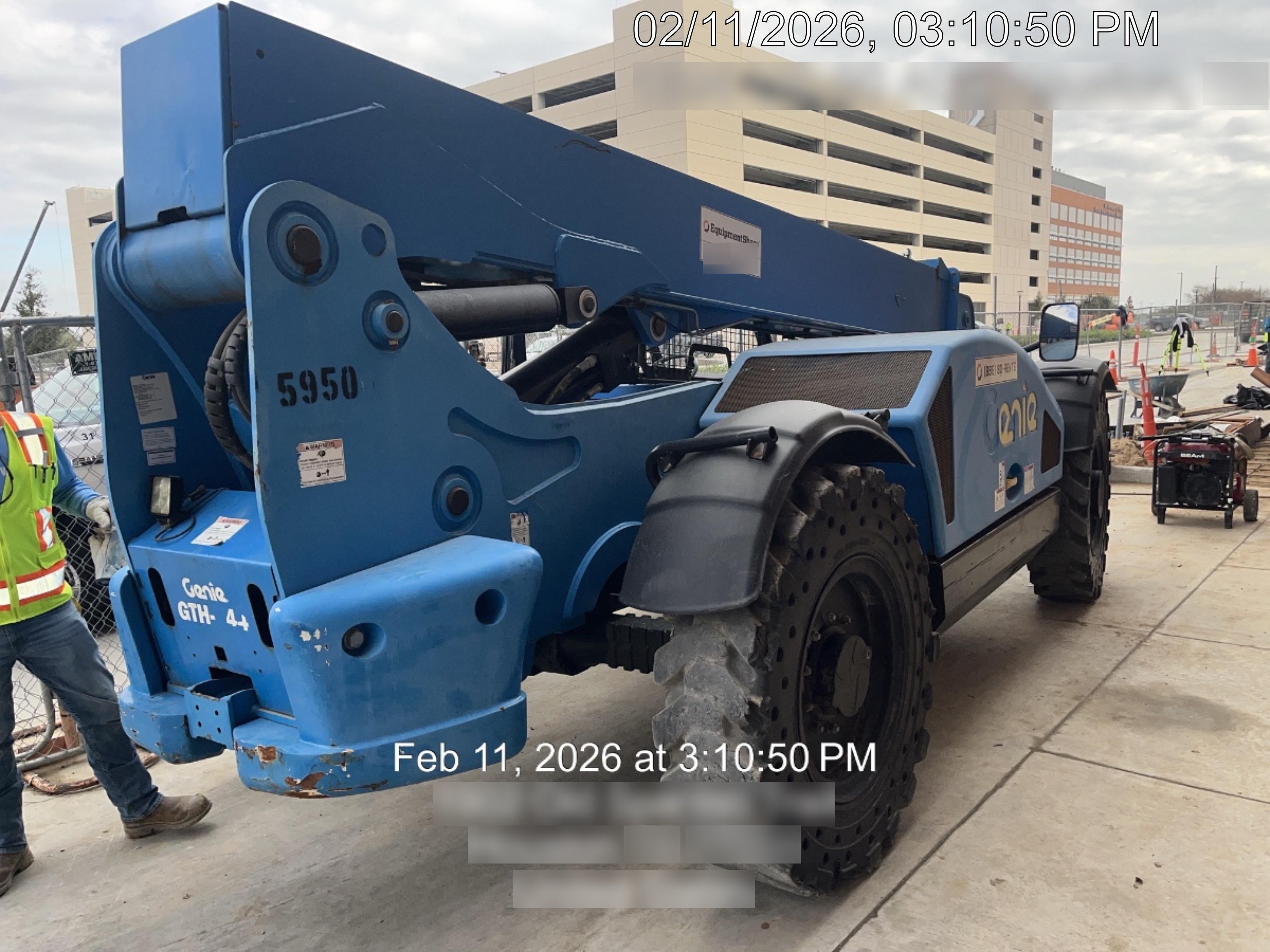 2017 Genie GTH-844 Genie GTH-844, Solid Tires, 60" carriage/forks, Open ROPS, Work Lights