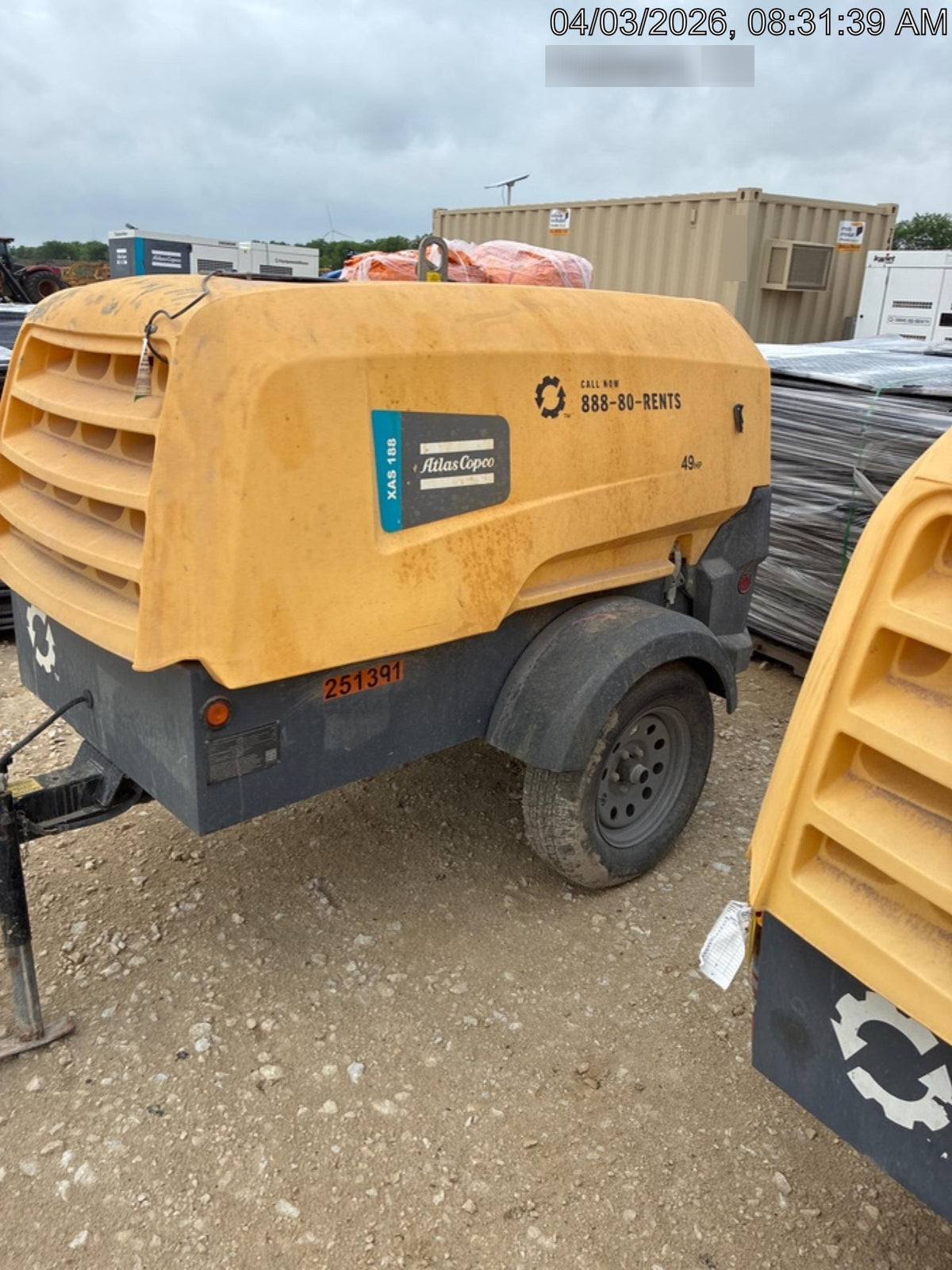 2022 ATLAS COPCO XAS188 CWK