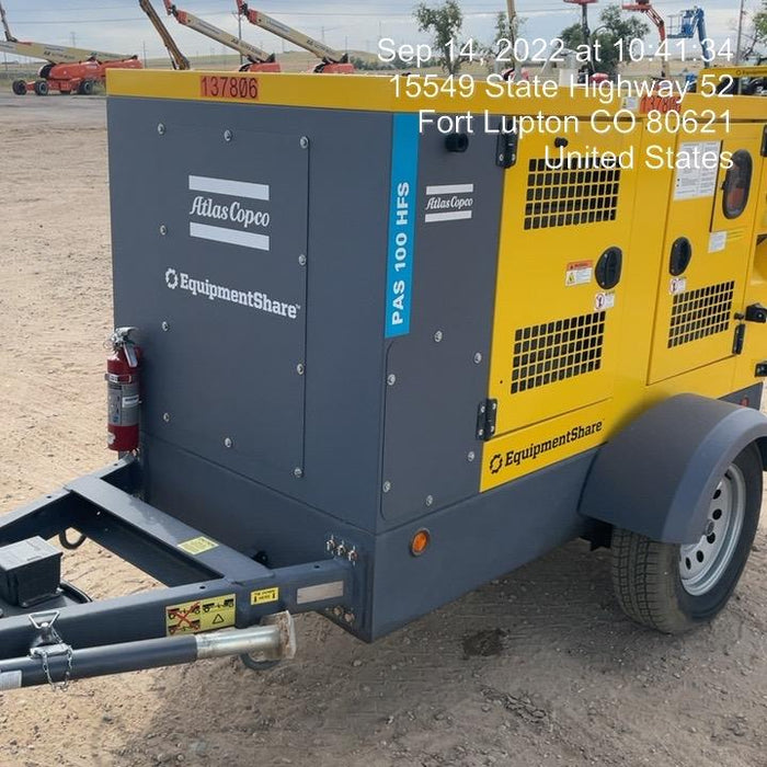 2021 ATLAS COPCO PAS 100 HF CS Enclosed