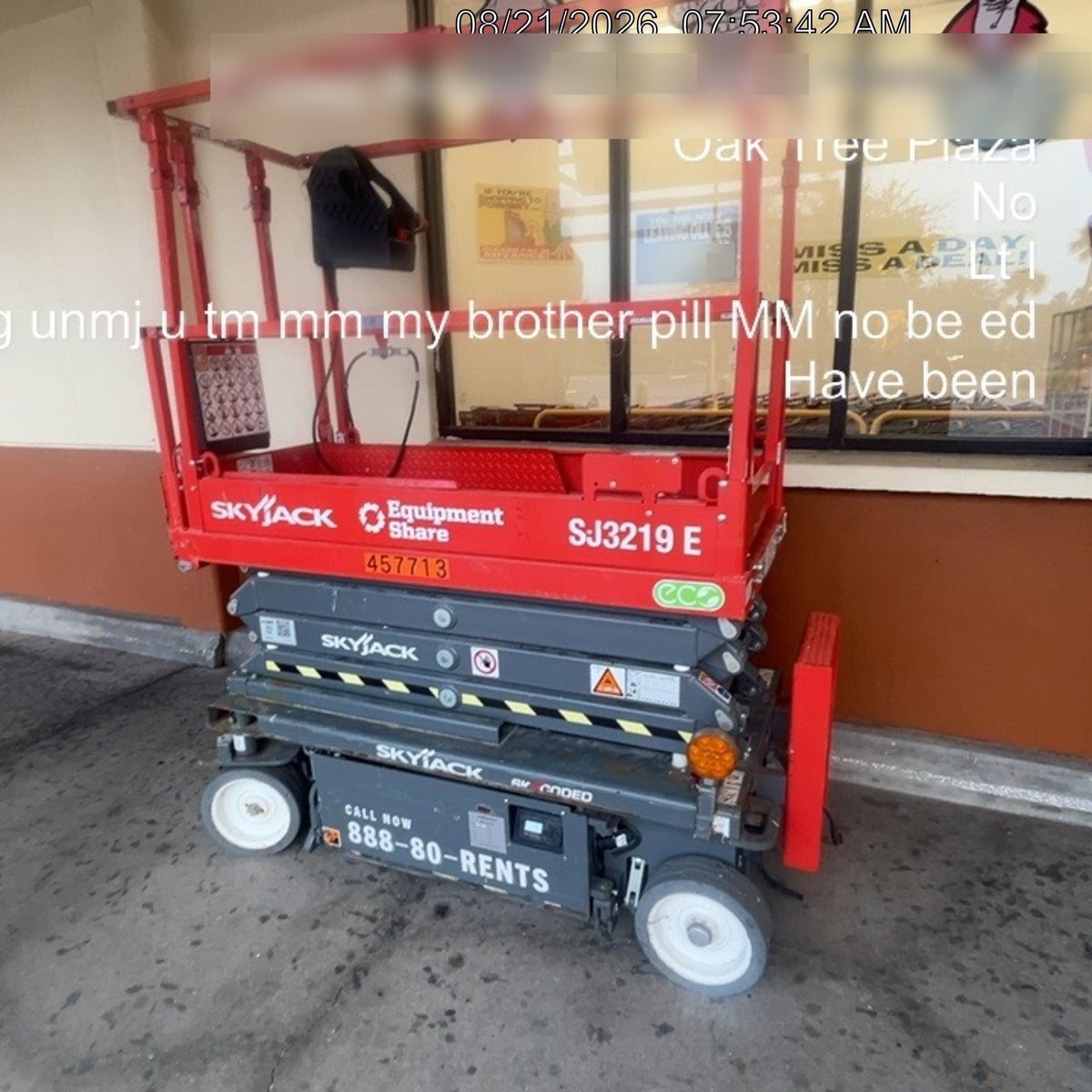 2024 Skyjack SJ3219 Electric Drive, Sld NM Tires, DBcns, RFRails, Power to Platform, T3 + Access Control