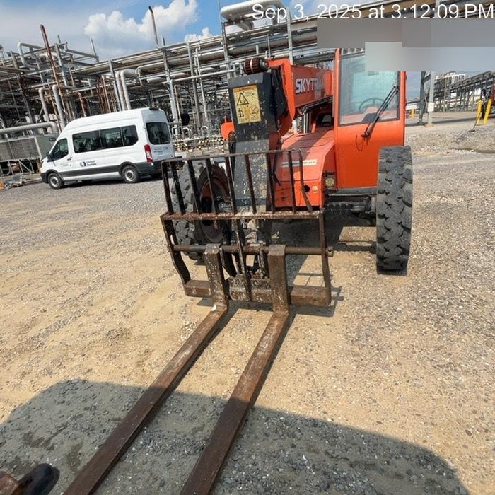 2019 Skytrak 6036 Cab/Heat/Air, Solid Tires, LED Work Lights, Beacon w/50" Carriage, 48" Pallet Forks