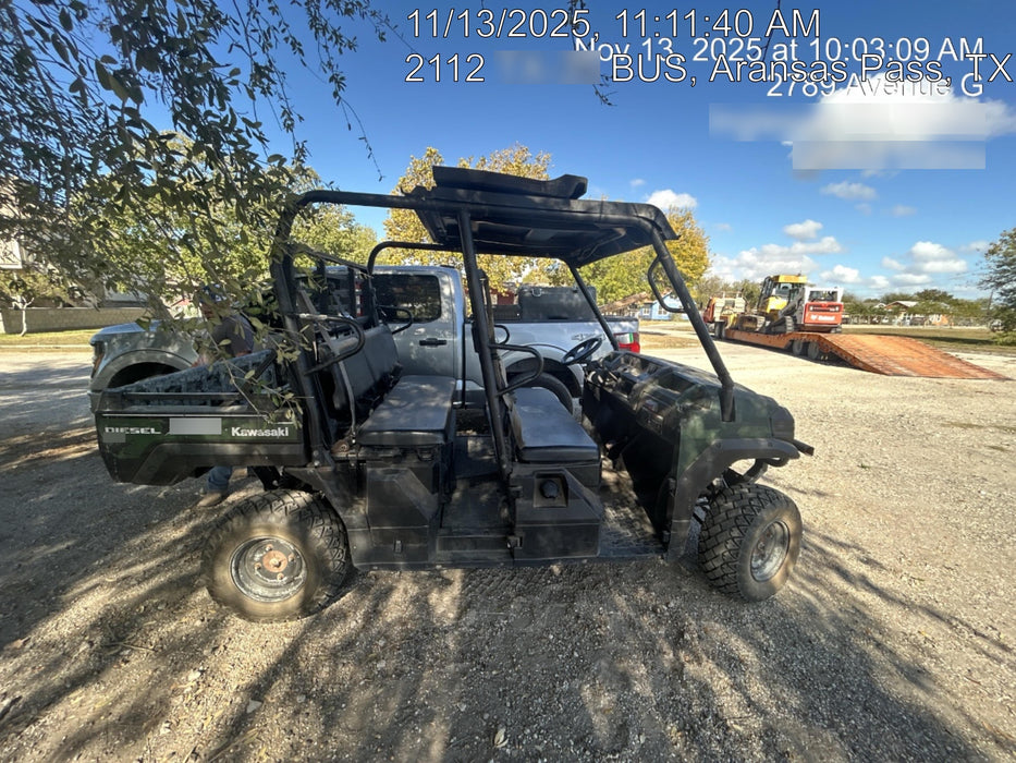 2019 Kawasaki Mule PRO-DXT Standard Options, Backup Alarm, Beacon, Plastic Hard Top, Poly Windshield, Horn Kit