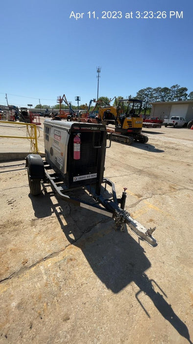 2019 Lincoln Electric Vantage 322 Welder Ready-Pak 3, Two wheel trailer, Fender and Light kit, Cable Rack