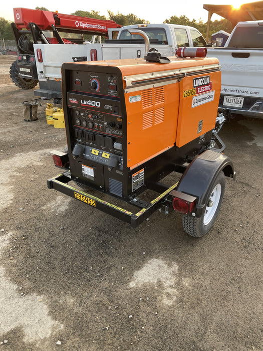 2022 Lincoln Electric LE400 Kubota V1505, Trlr, Cable Rack, Light Kit, ES Decals, T3