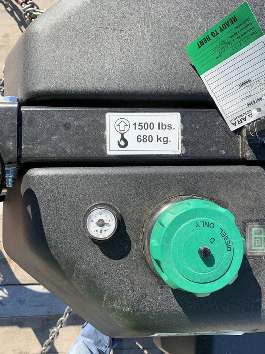 Allmand NLV3GR (4) LED Light Fixture 350W, 23' Vertical Mast, 3kW Prime, Towable, Deep Sea L401, Leveling Jacks, Yanmar T4F 5.8hp