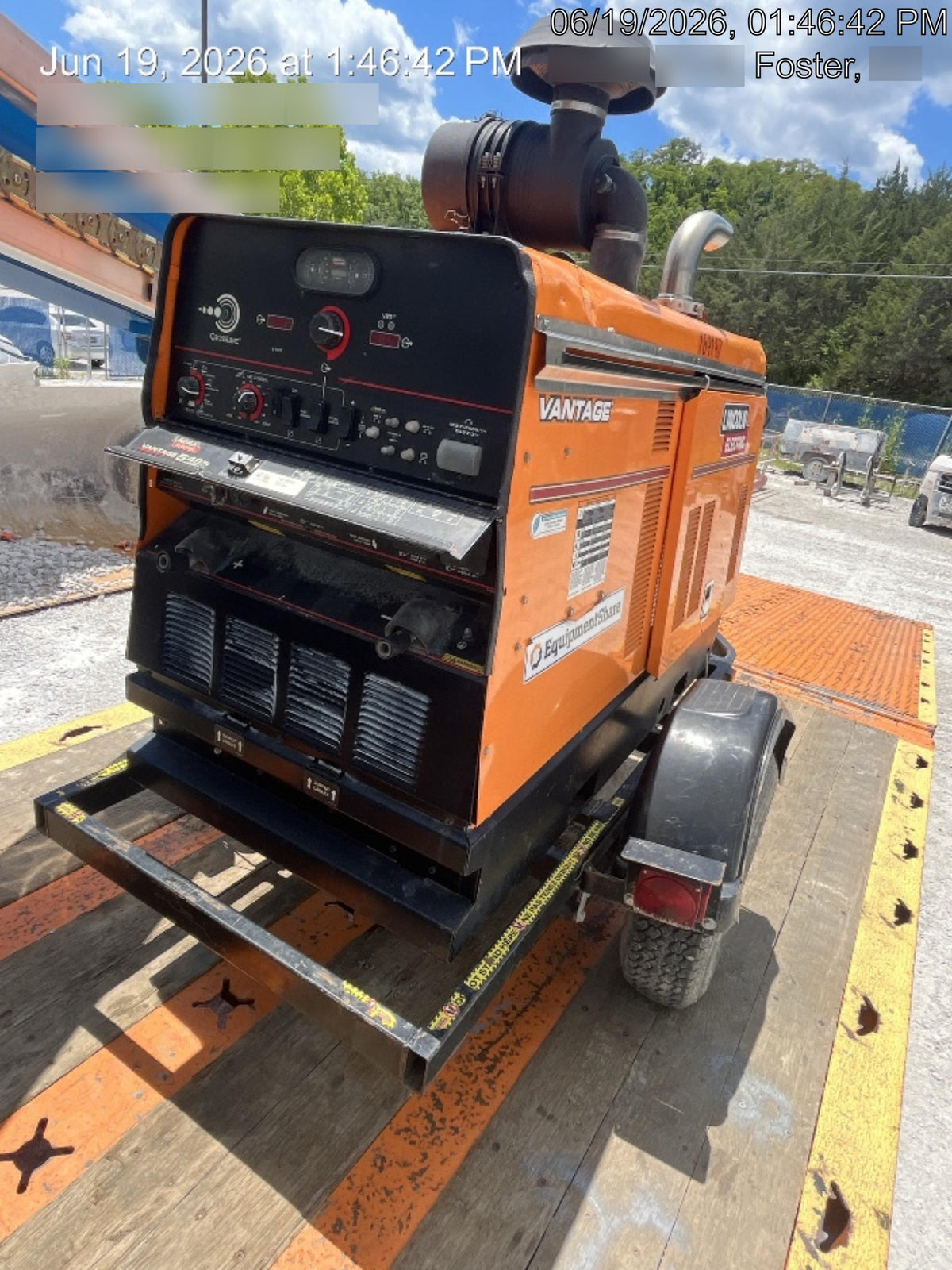 2021 Lincoln Electric Vantage 549X Ready Pak 3, ORANGE (includes trailer, cable rack, fender light kit)