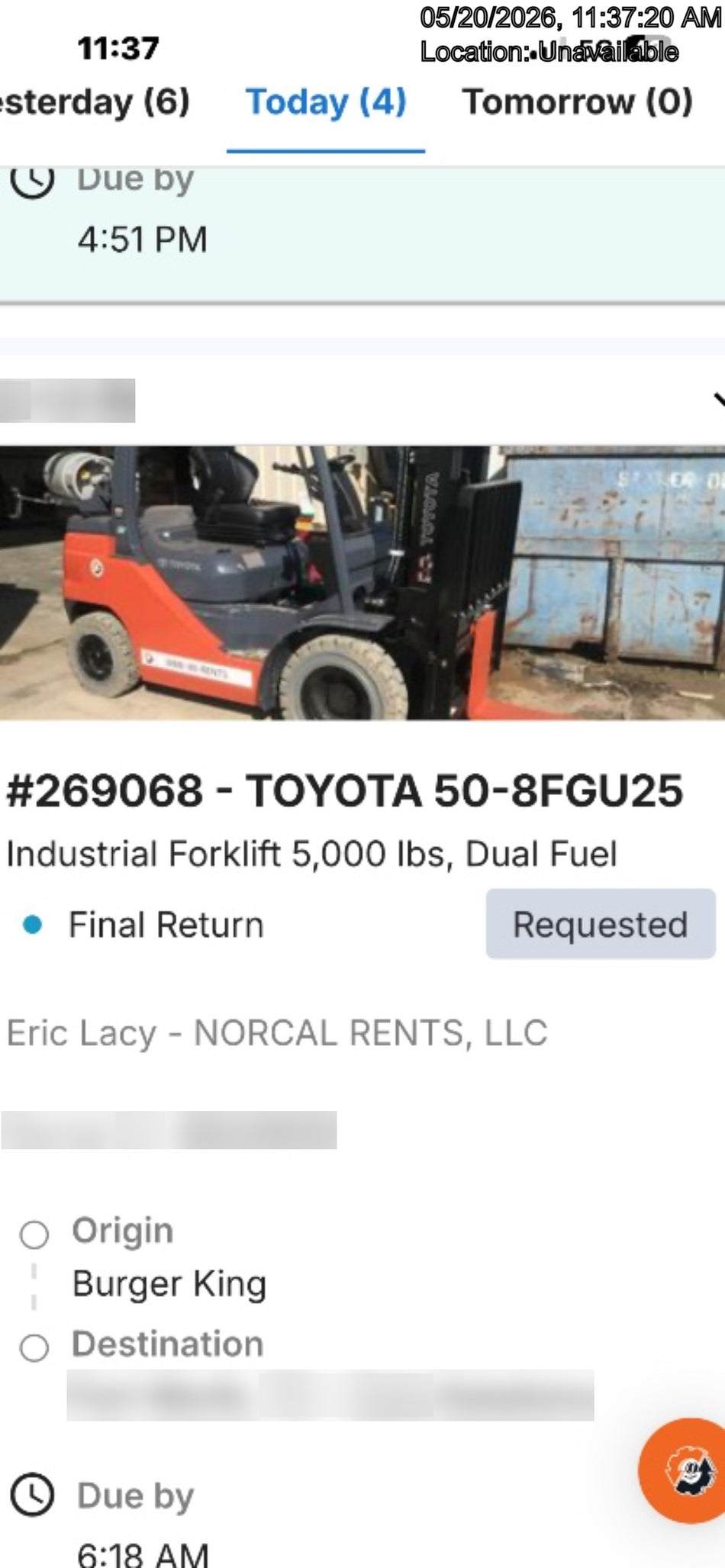 2022 TOYOTA 50-8FGU25