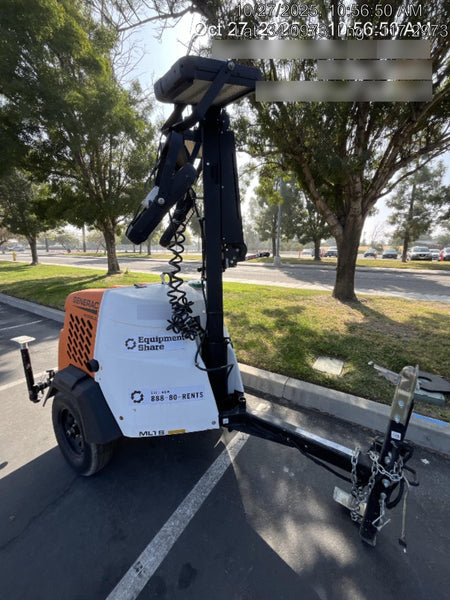 2023 Generac MLT2 Diesel, Flex Switch 120V Input, Powerzone Controller, (4) 320W LED Lights, 4kW Generator, 39.9 Gal Fuel Tank, 2" Ball, T3