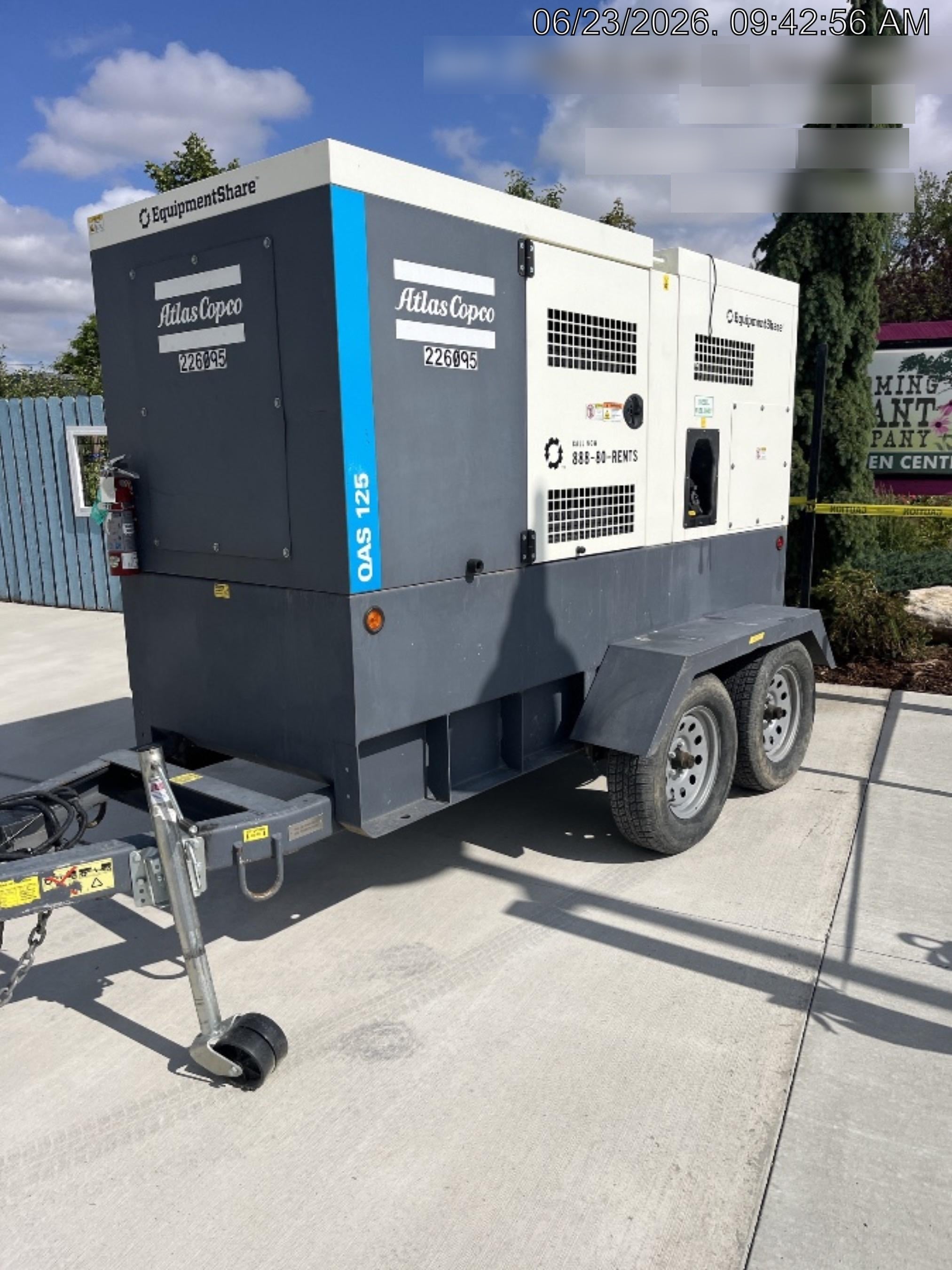 2022 ATLAS COPCO QAS 125