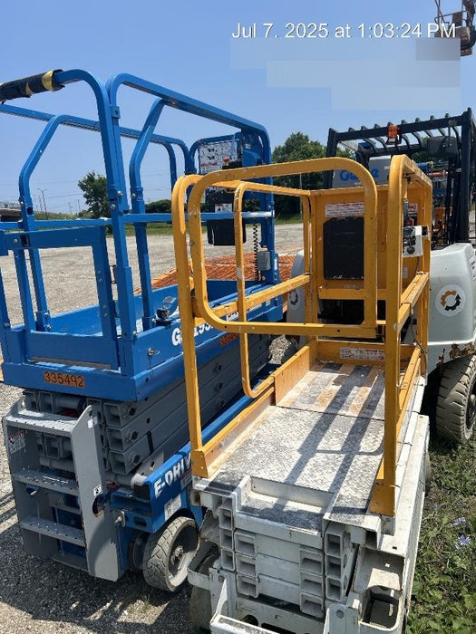 Custom Equipment HB-1430 Hy-Brid Scissor Lift
Platform capacity up to 670 lbs
Working height up to 20 ft
Weighs under 1,700 lbs
Non-marking wheels