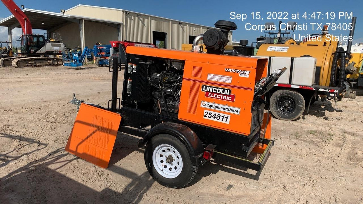 2022 Lincoln Electric Vantage 549X Crosslink Technology, Trailer Mounted