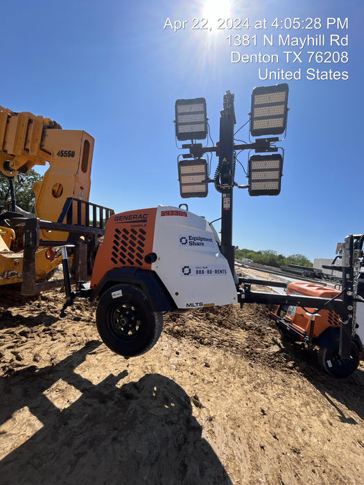 2024 Generac MLT2 Diesel, Flex Switch 120V Input, Powerzone Controller, 
(4) 320W LED Lights, 4kW Generator, 39.9 Gal Fuel Tank, 2" Ball, T3