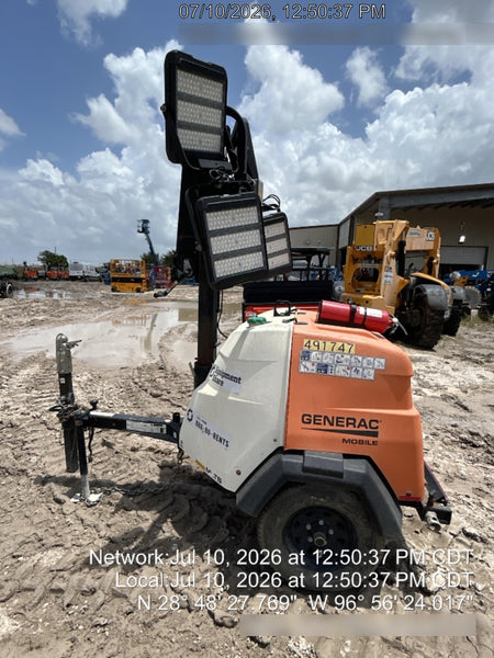 2025 Generac MLTS-4 Diesel, Mitsubishi L2E, 7.1 hp @1800 rpm, Flex Switch 120V Input, Powerzone Controller, (4) 320W LED Lights, 4kW Generator, 39.9 Gal Fuel Tank, 2" Ball, ES Decals