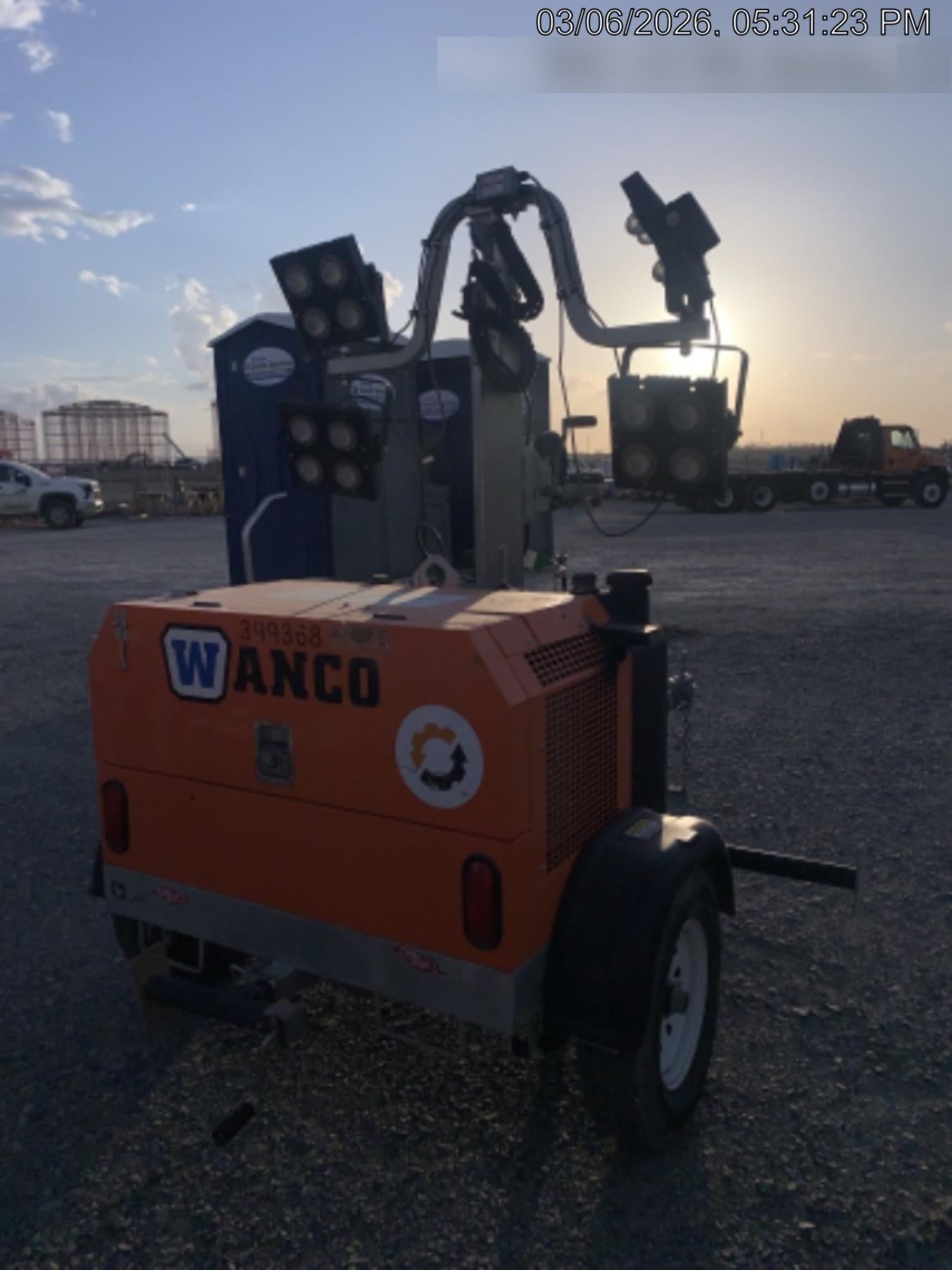 2024 Wanco WLTT-4MM4K Diesel, Deep Sea Controller, Shore Power Plug, Auto Start, (4) 350W LED Floodlights, 4kW Generator, 60 Gal Fuel Tank, 2" Ball, T3